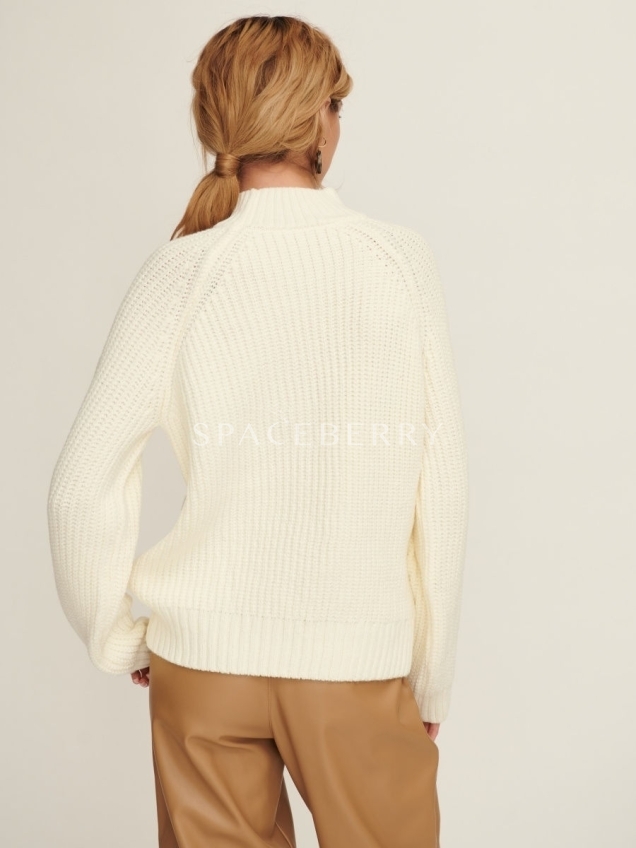 Женский вязаный свитер оверсайз, джемпер